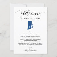 Any Colour Rhode Island Wedding Welcome Itinerary