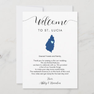 Any Colour St. Lucia Wedding Welcome Itinerary