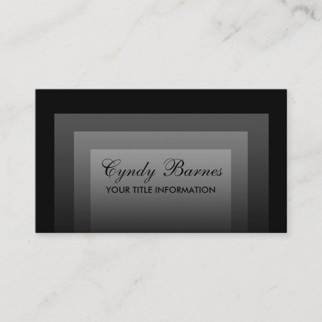 Any Colour Stacked Gradients Business Card (Front)