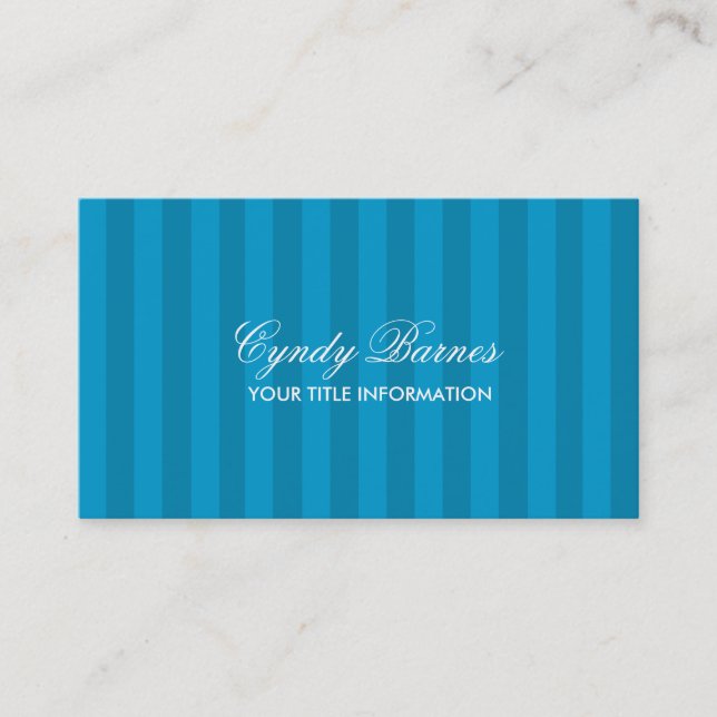 Any Colour Stripe Business Card (Front)