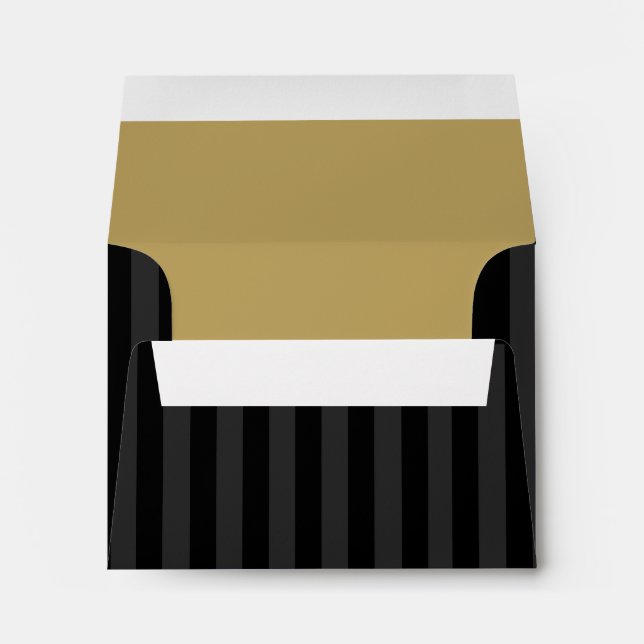 Any Colour Stripe RSVP Envelope (Back (Bottom))