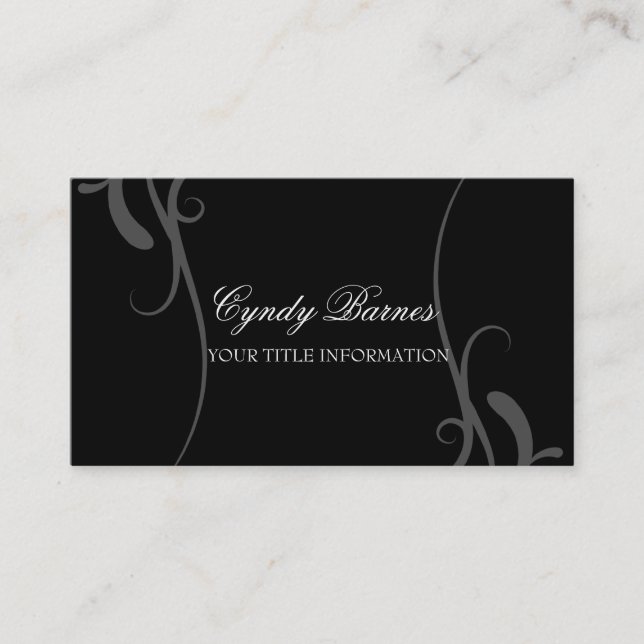 Any Colour Swashes Business Card (Front)