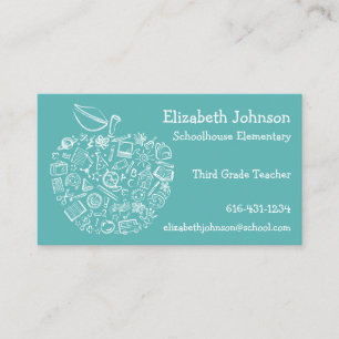 Any Colour Teachers Apple Business Card