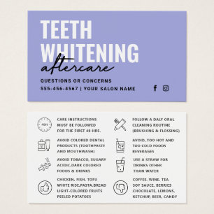 Any Colour Teeth Whitening Aftercare Instructions