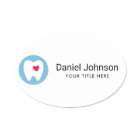 Any colour tooth logo red heart dentist dental