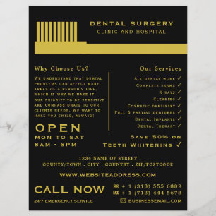 Any Colour Toothbrush, Dentistry, Dentist Advert Flyer