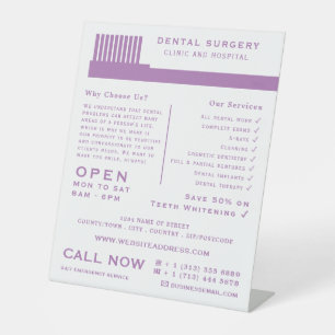 Any Colour Toothbrush, Dentistry, Dentist Advert Pedestal Sign