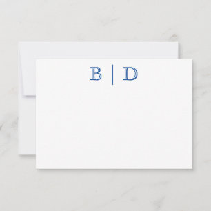 Any Colour - Two Letter Monogram Note Cards