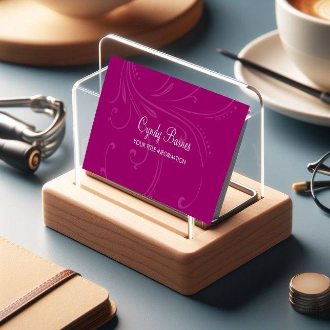 Any Colour Vine Pattern Business Card (Creator Uploaded)