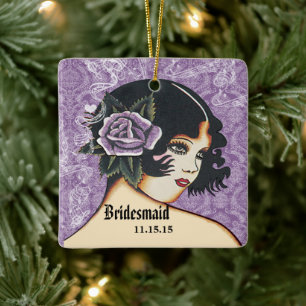 Any Colour Wedding Bridesmaid Christmas Ornament