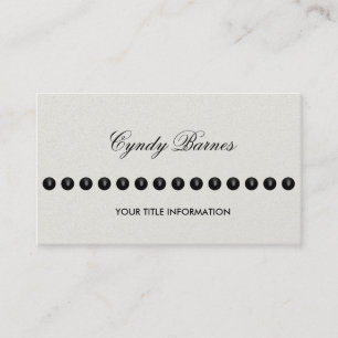 Any Colour with String of Pearls Business Card