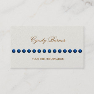 Any Colour with String of Pearls Business Card