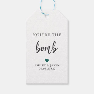 Any Colour You're the Bomb, Hot Chocolate or Bath Gift Tags