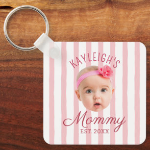 Any Colours Baby Face Photo Keepsake Mum Mummy Key Ring