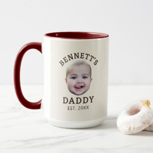 Any Colours Cute Vintage Custom Face Dad Mug