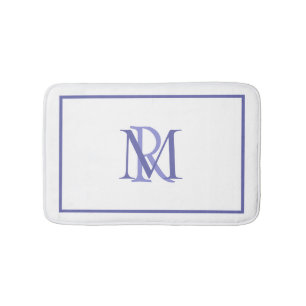 Any Colours Overlapping Initials Monogram Bath Mat