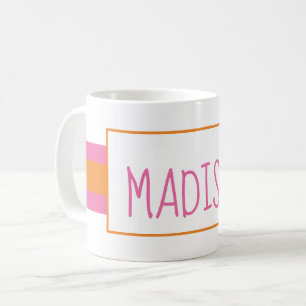 Any Colours Ribbon Stripes Personalised Mug