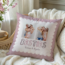 Any Colours Scalloped Custom 2 Photo Besties