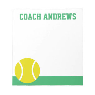 Any Colours Tennis Personalised Notepad