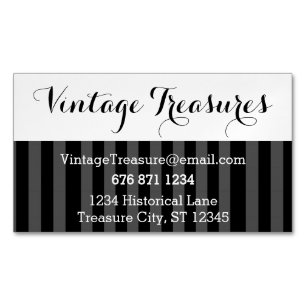 Any Custom Colour Stripe Pattern Magnetic Business Card