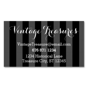 Any Custom Colour Stripe Pattern Magnetic Business Card