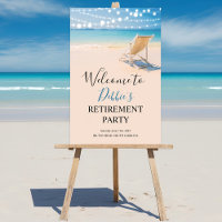 ANY EVENT - Beach Welcome Sign Poster