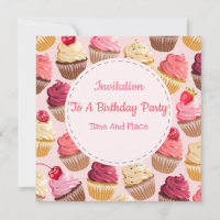 Any Event Cupcakes Invitation