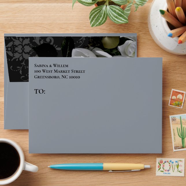 Any Event Elegant Gothic Floral Envelope (Desk)