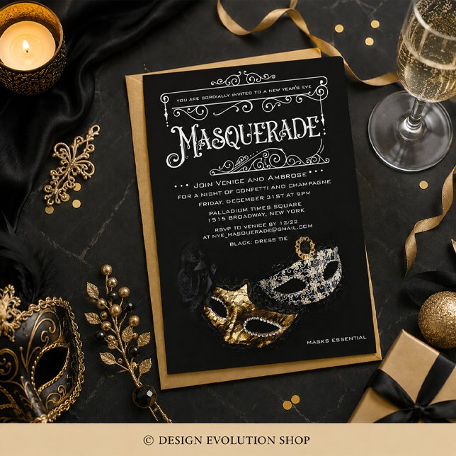 ANY EVENT - Masquerade Party Invitation (Creator Uploaded)