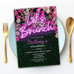 ANY EVENT - Neon Brunch Floral Invitation<br><div class="desc">Neon Brunch Invitation,  Neon Floral Brunch Invitation,  Summer Brunch Party,  Thanks a Brunch,  Brunch Birthday Invitation,  Bridal Shower Brunch Invitation,  Let's Brunch,  Bunco and Brunch,  Brunch and Bunco,  Mimosa Party Invitation,  Mimosa Brunch Invitation,  Brunch on the Balcony Invitation,  Dirty 30 Brunch Invitation,   Adult Brunch Invitation</div>