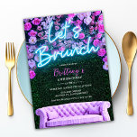 ANY EVENT - Neon Brunch Floral Invitation<br><div class="desc">Neon Brunch Invitation,  Neon Floral Brunch Invitation,  Summer Brunch Party,  Thanks a Brunch,  Brunch Birthday Invitation,  Bridal Shower Brunch Invitation,  Let's Brunch,  Bunco and Brunch,  Brunch and Bunco,  Mimosa Party Invitation,  Mimosa Brunch Invitation,  Brunch on the Balcony Invitation,  Dirty 30 Brunch Invitation,   Adult Brunch Invitation</div>