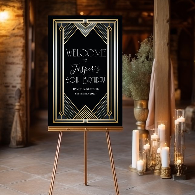 ANY EVENT - Roaring 20s Welcome Sign Poster (Creator Uploaded)