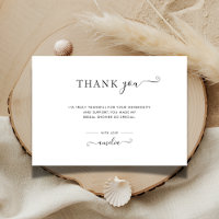 Any Event Simple Minimalist Script Bridal Shower