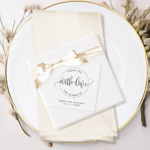 Any Event Thank You, Modern, Rustic Chic Favour Tags