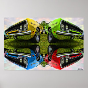 Any Flavour You Like - 1970 Plymouth Road Runner Poster