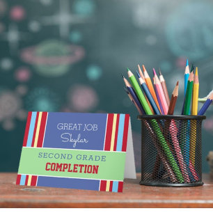 Any Grade! Custom grade completion card!  Card