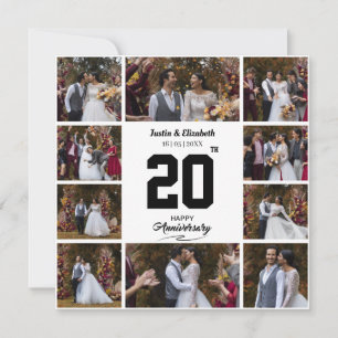Any Happy Anniversary 10 Photo Collage Announcement