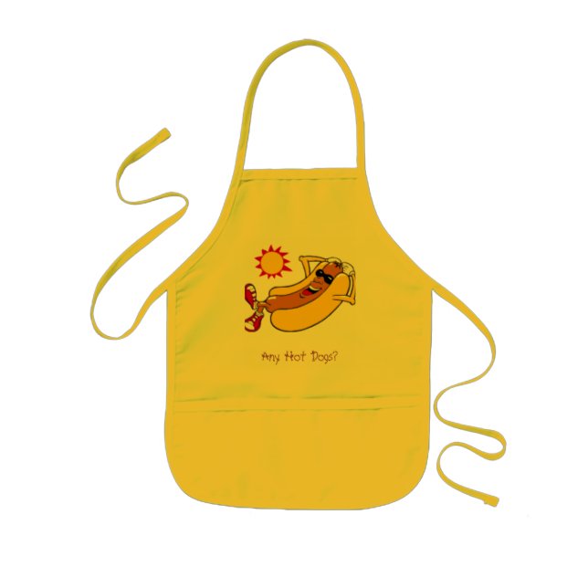 Any Hot Dogs? Kids Apron (Front)