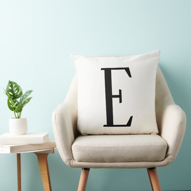 Any Letter | Black & White or DIY Colours  Cushion (Chair)