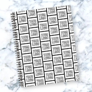 Any Logo or Image Repeating Pattern Notebook