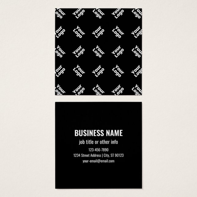 Any Logo or Uploaded Image | Scattered Pattern  (Front & Back)