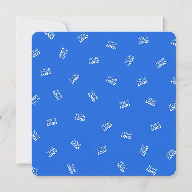 Any Logo or Uploaded Image | Scattered Pattern  Card (Front)