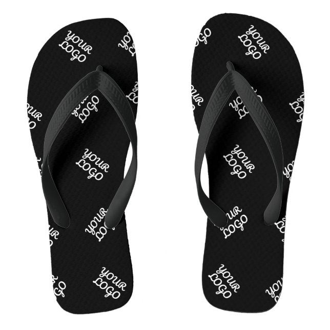 Any Logo or Uploaded Image | Scattered Pattern  Jandals (Footbed)