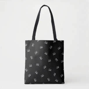 Any Logo or Uploaded Image Scattered Pattern Tote Bag