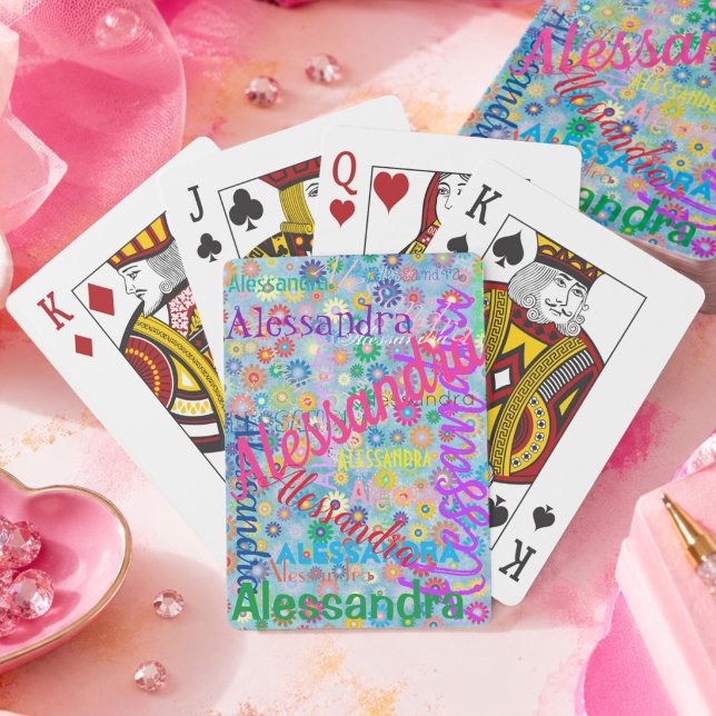 Any Name Collage Playing Cards (Creator Uploaded)