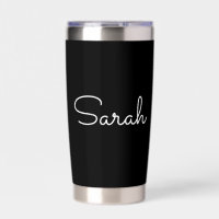 Any Name | Cool Editable White Script on Black
