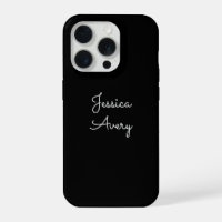 Any Name | Cool Editable White Script on Black