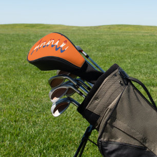 Any Name overlaid on NLD Flag on or dccnt Golf Head Cover