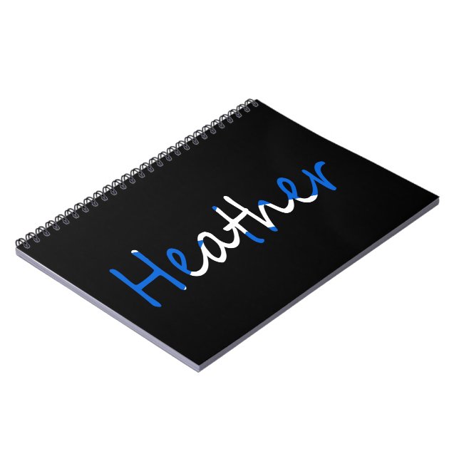 Any Name overlaid on Scottish Flag nbt Notebook (Left Side)