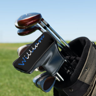 Any Name overlaid on Scottish Flag pccnt Golf Head Cover